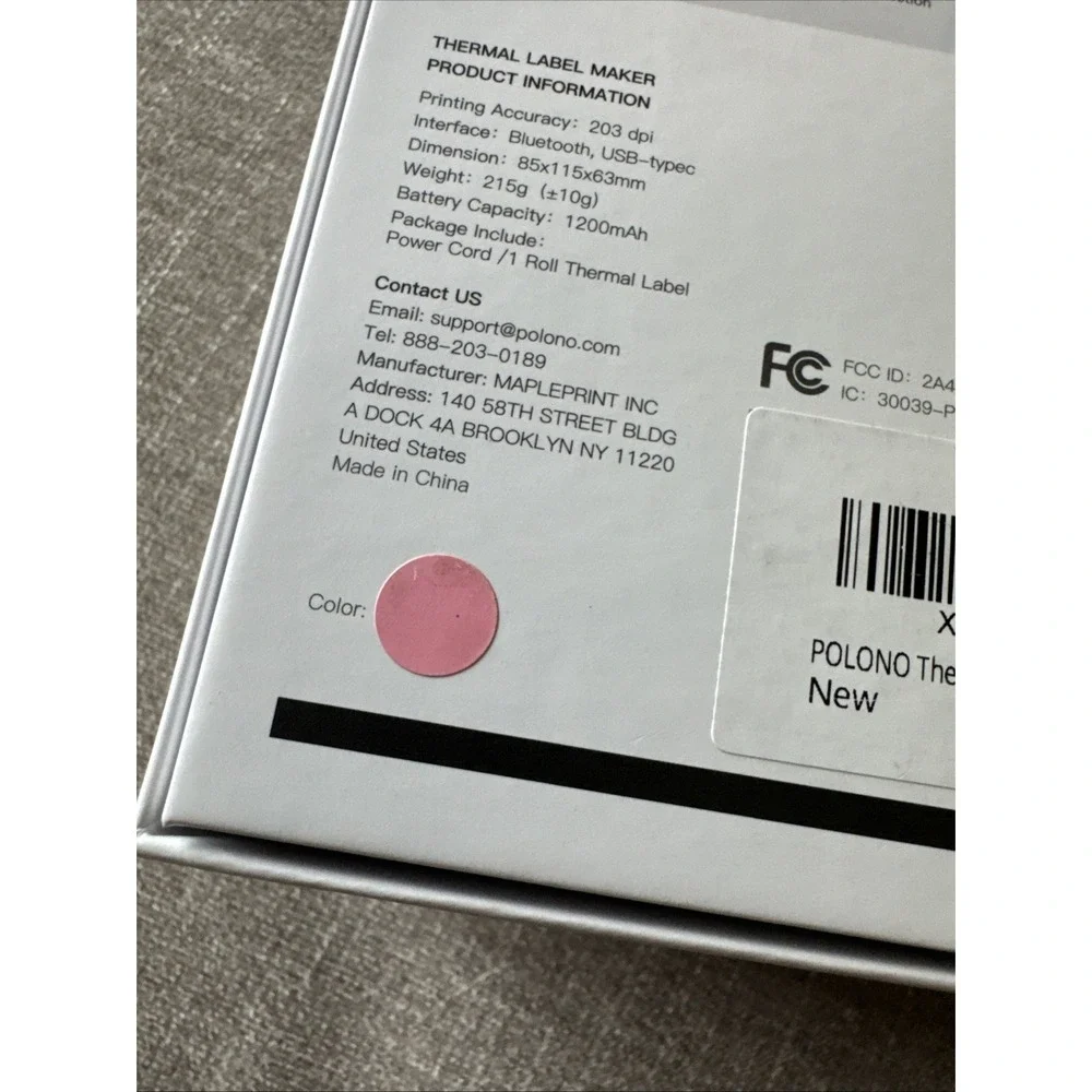 Polono Portable Thermal Label Maker 2